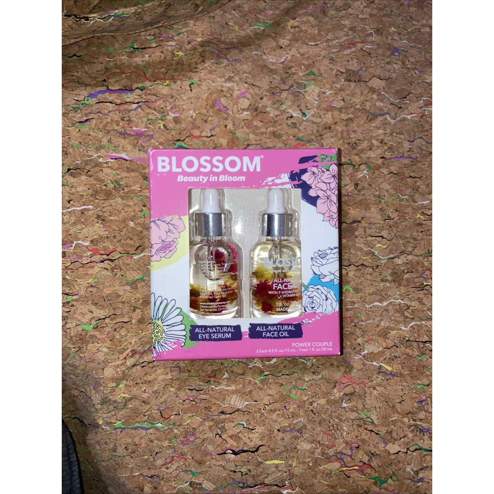 Blossom Beauty In‎ Bloom All Natural Eye Serum And Face Oil Power Couple Set